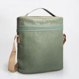 Wine Cooler Jumbo | Genuine Leather | Corporate Green Leather Beverage Cooler by Thandana