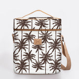 Wine Cooler Jumbo | Laminated Fabric with Genuine Leather Beverage Cooler Fabric Bag by Thandana