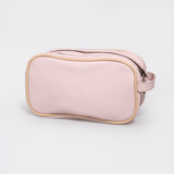 Women’s Double Zip Vanity | Genuine Leather Blush Leather / Gunmetal (default) Vanity Bag by Thandana