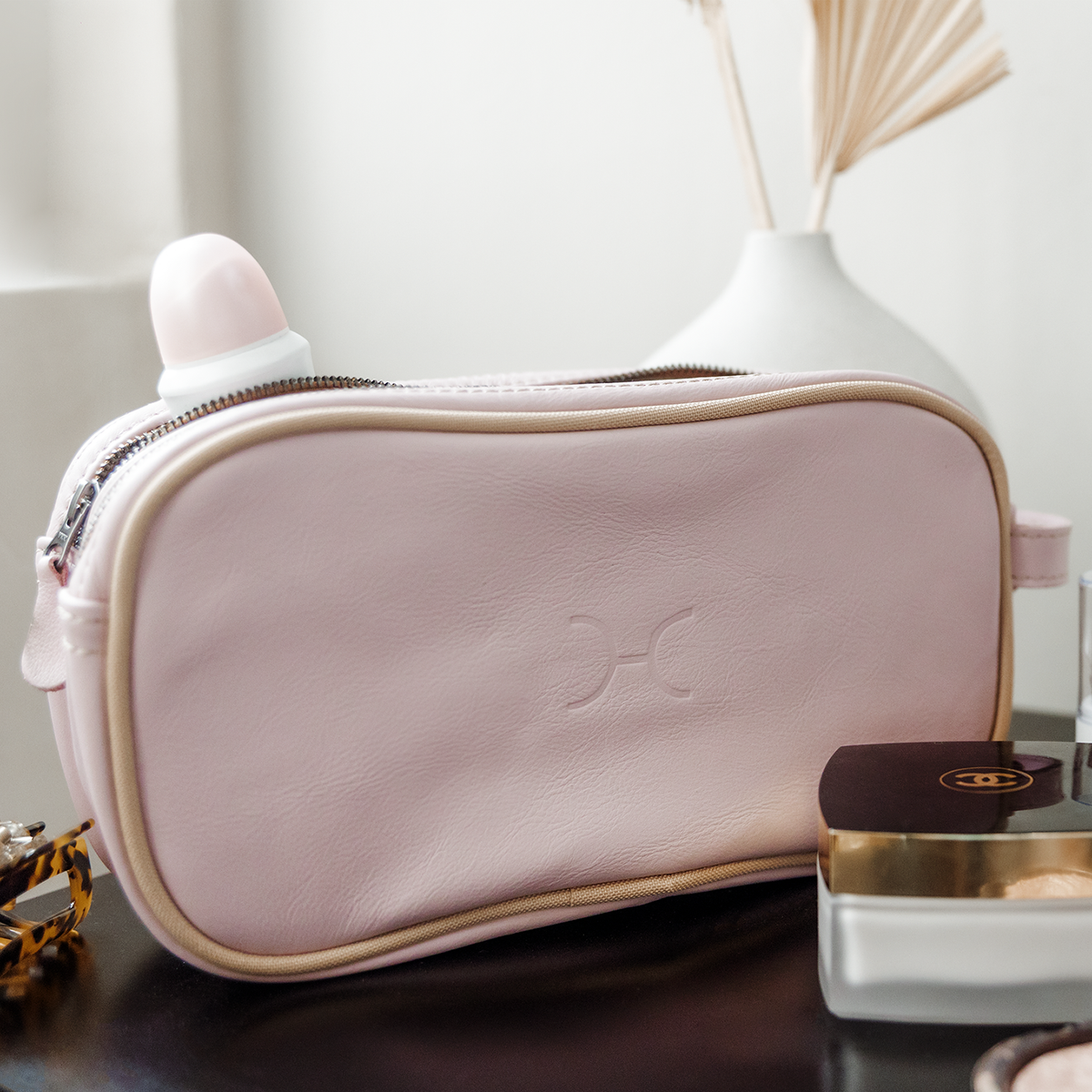Women’s Double Zip Vanity | Genuine Leather | Corporate Vanity Bag by Thandana