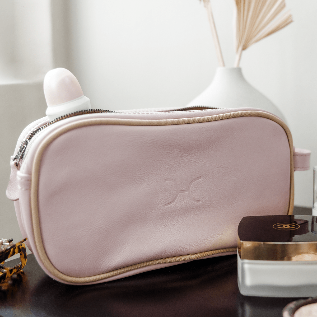 Women's Double Zip Vanity Leather - Thandana UK