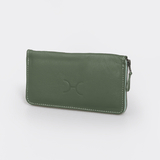 Women’s Large Purse | Genuine Leather Basil Leather / Gunmetal (default) Wallet by Thandana