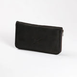 Women’s Large Purse | Genuine Leather Black Leather / Gunmetal (default) Wallet by Thandana