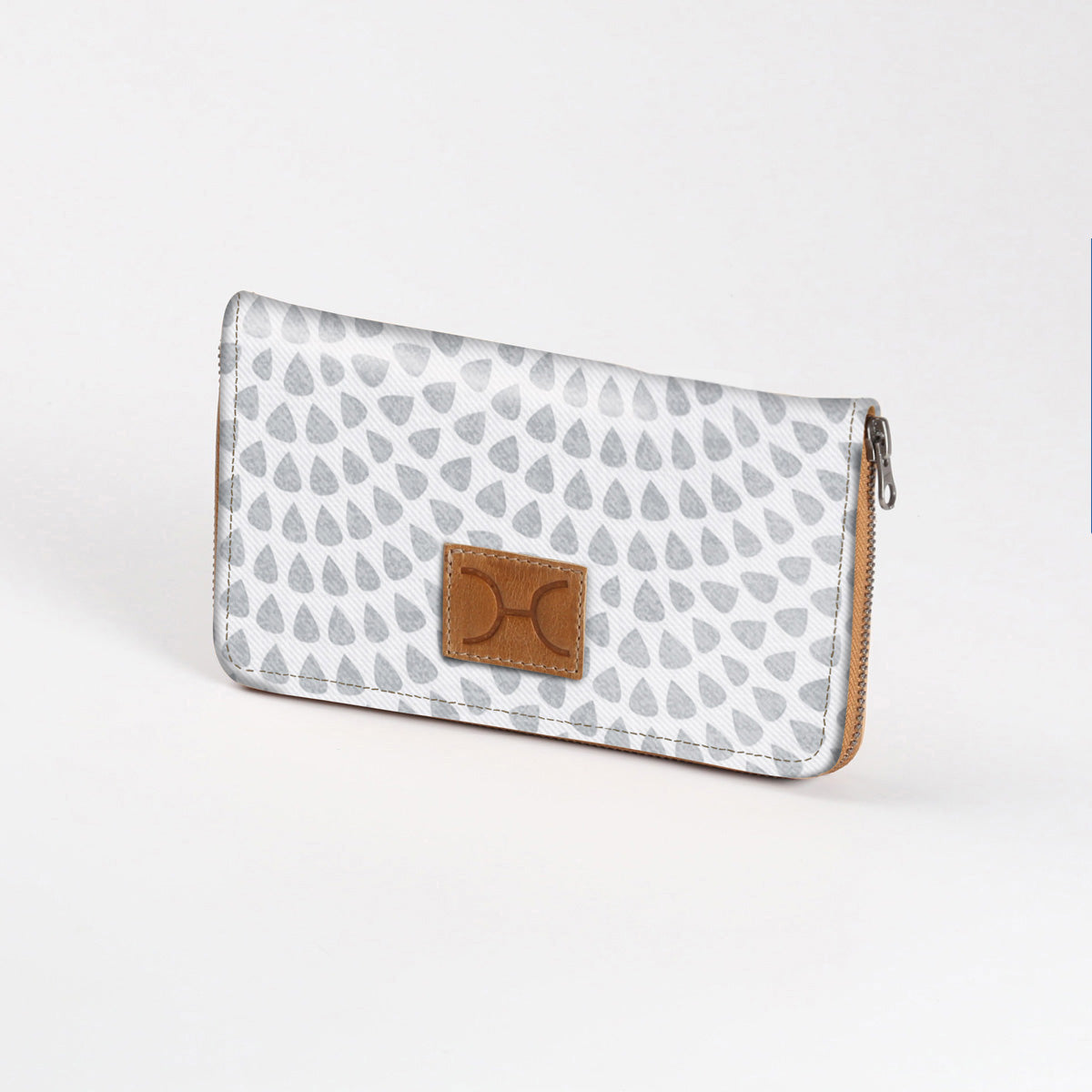 Women’s Large Purse| Laminated Fabric with Genuine Leather Ladies Large Wallet Fabric by Thandana