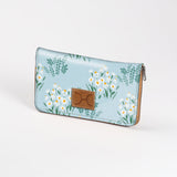Women’s Large Purse| Laminated Fabric with Genuine Leather Ladies Large Wallet Fabric by Thandana