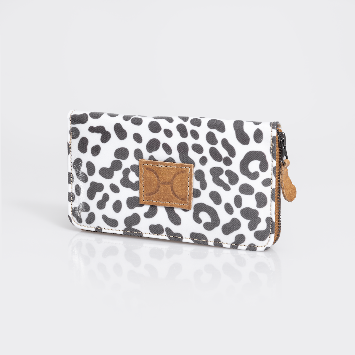 Women’s Large Purse| Laminated Fabric with Genuine Leather Ladies Large Wallet Fabric by Thandana