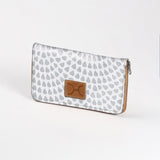 Women’s Large Purse| Laminated Fabric with Genuine Leather Scale Away with me - Moonstruck / Chunky Zip Ladies Large