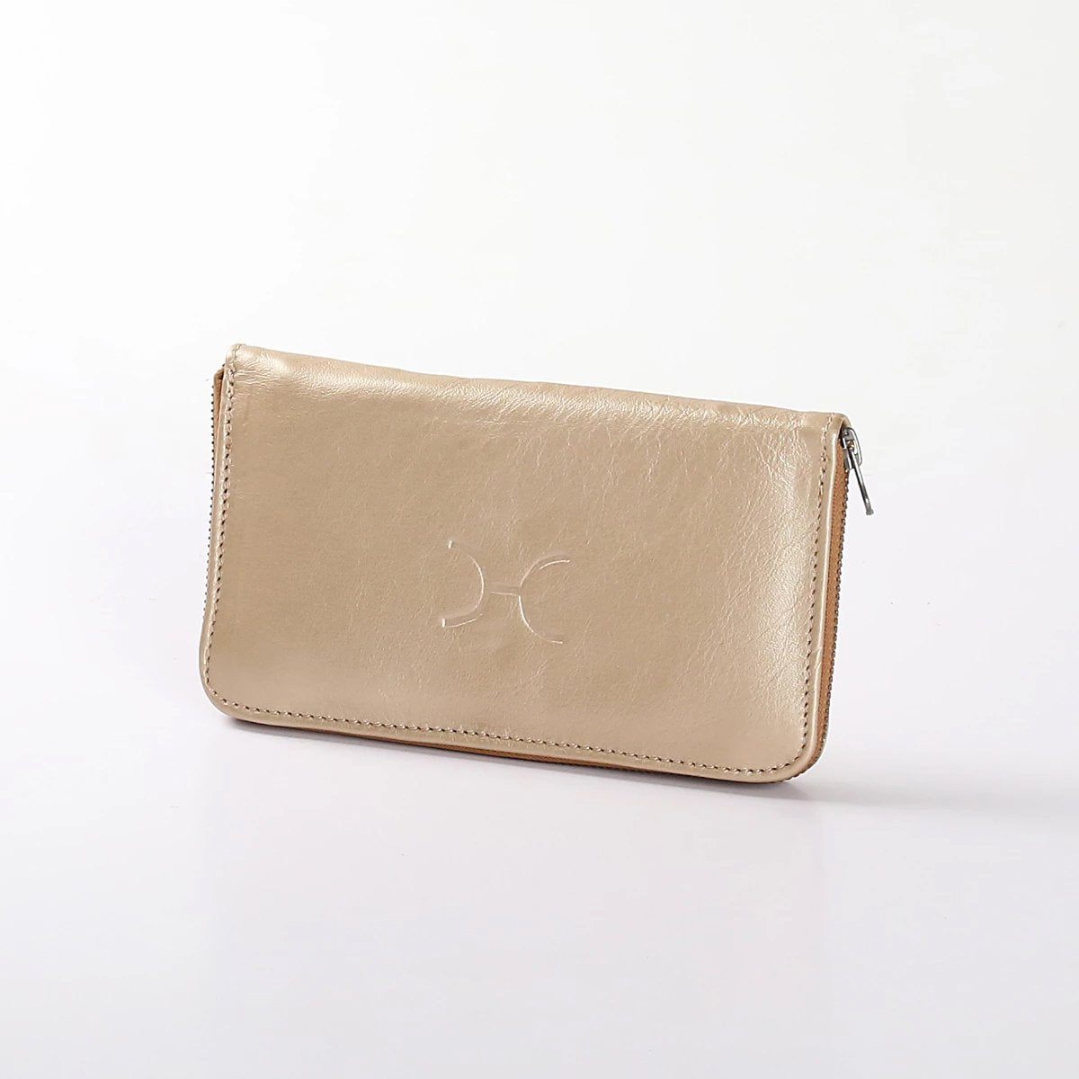 Women’s Large Wallet | Genuine Leather | Corporate Gold Leather / Gunmetal (default) Wallet by Thandana