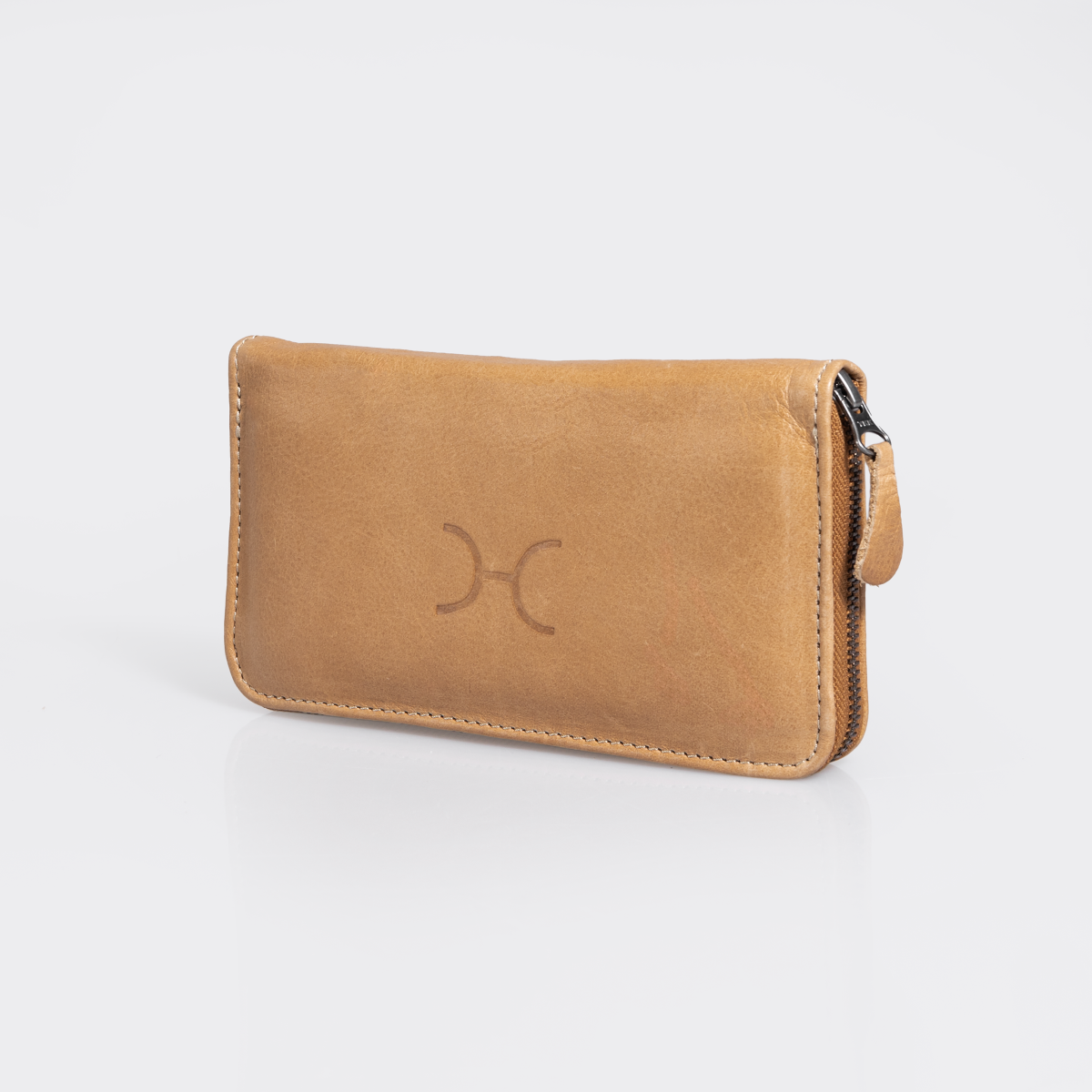 Women’s Large Wallet | Genuine Leather | Corporate Hazelnut Leather / Gunmetal (default) Wallet by Thandana