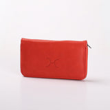 Women’s Large Wallet | Genuine Leather | Corporate Red Leather / Gunmetal (default) Wallet by Thandana