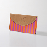 Women’s Purse | Laminated Fabric with Genuine Leather Linear - Preppy Ladies Wallet by Thandana