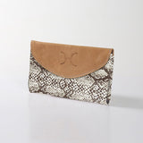 Women’s Purse | Laminated Fabric with Genuine Leather Python - Moody Ladies Wallet by Thandana