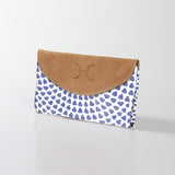 Women’s Purse | Laminated Fabric with Genuine Leather Scale Away with me - Dazzling Blue Ladies Wallet by Thandana