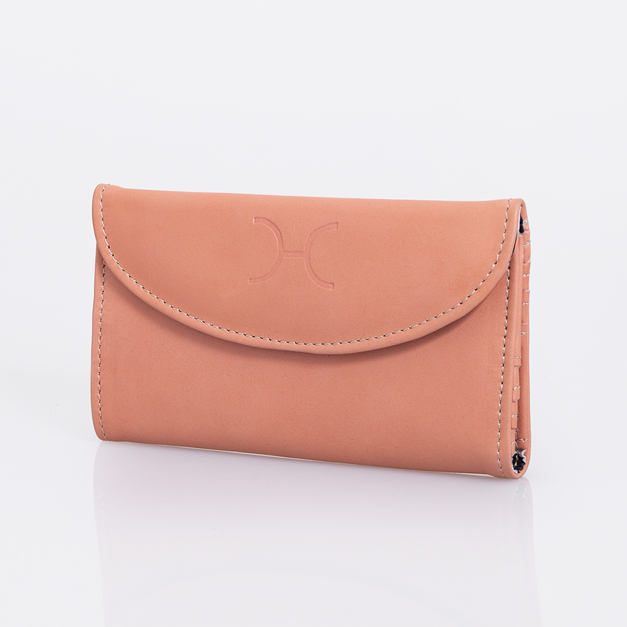 Women’s Wallet | Genuine Leather | Corporate Coral Leather Ladies Wallet by Thandana