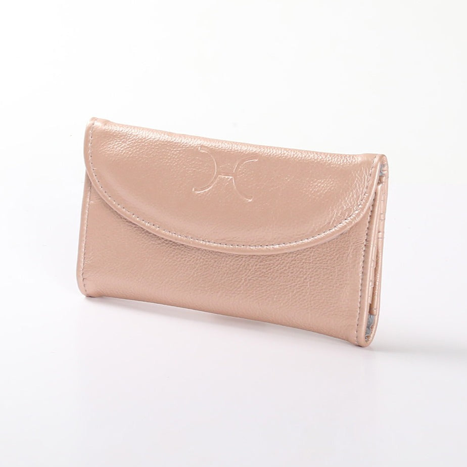 Women’s Wallet | Genuine Leather | Corporate Rose Gold Leather Ladies Wallet by Thandana