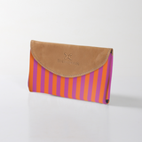 Women’s Wallet | Laminated Fabric with Genuine Leather Linear - Preppy Ladies Wallet by Thandana