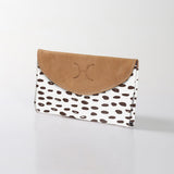 Women’s Wallet | Laminated Fabric with Genuine Leather Seeds - White Ladies Wallet by Thandana