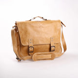 Work Satchel | Genuine Leather | Corporate Hazelnut Leather Work Satchel by Thandana