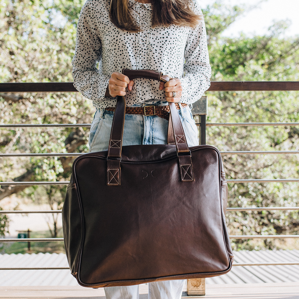 Large Weekender Luggage | Leather