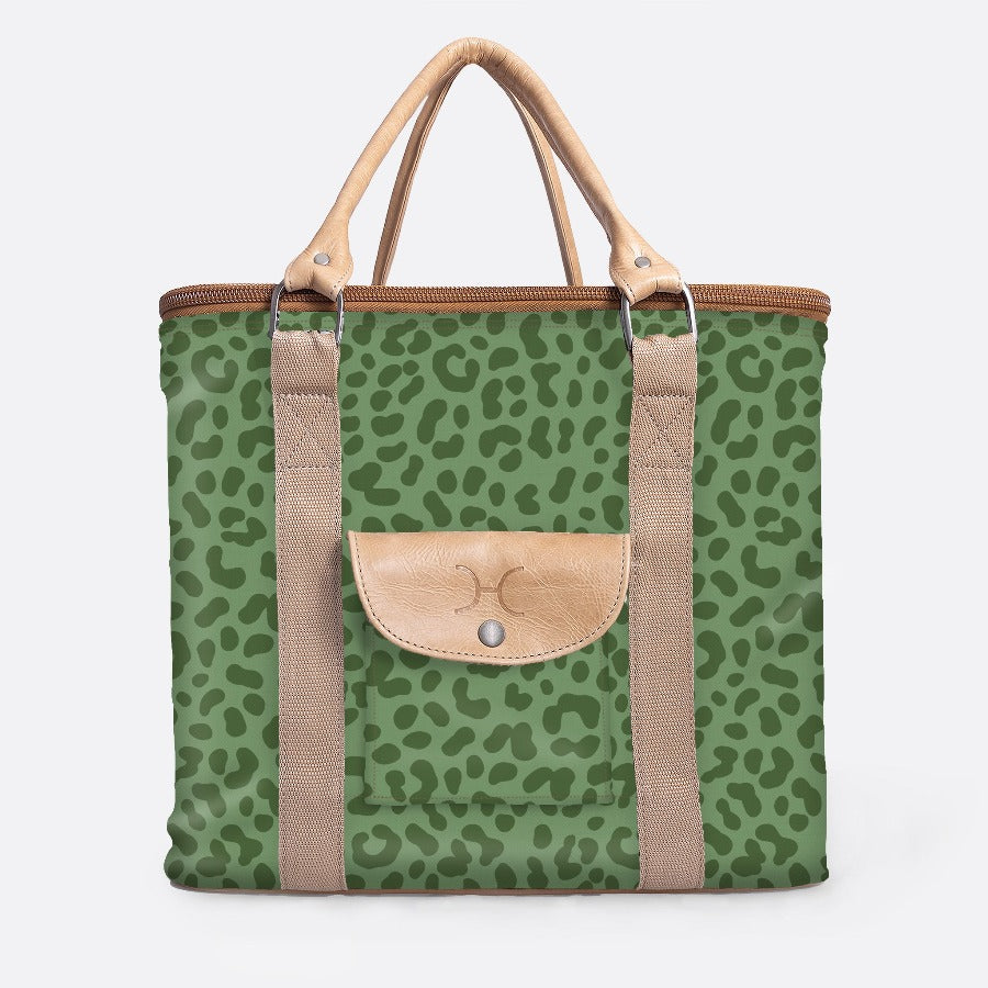 25L Box Cooler | Laminated Fabric with Genuine Leather & Hard Inner Bin