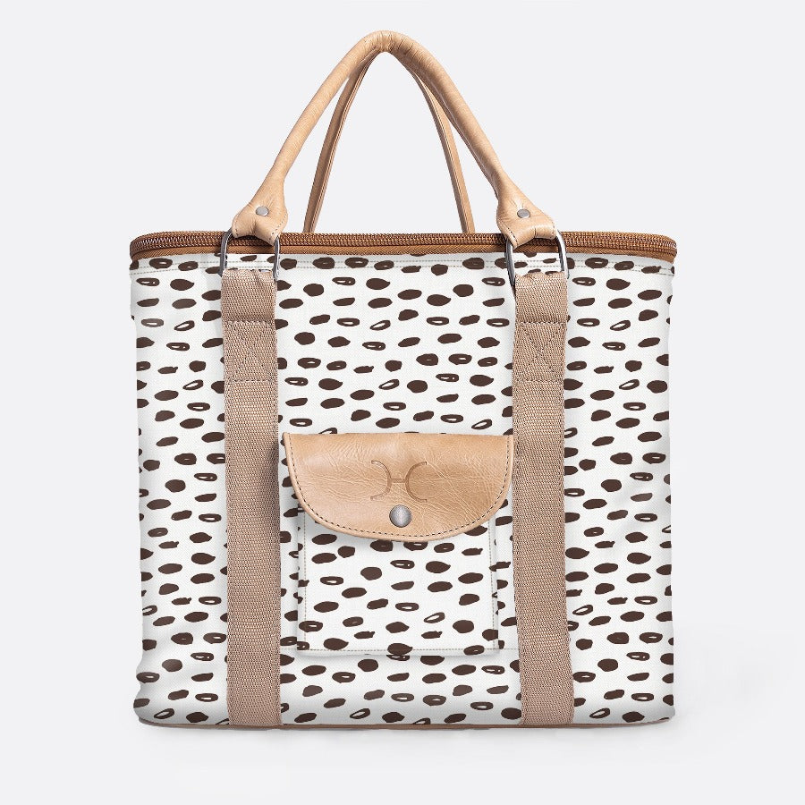25L Box Cooler | Laminated Fabric with Genuine Leather & Hard Inner Bin