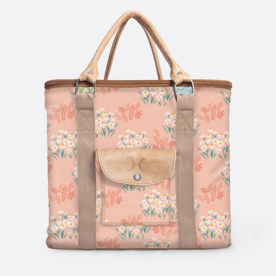 25L Box Cooler | Laminated Fabric with Genuine Leather & Hard Inner Bin