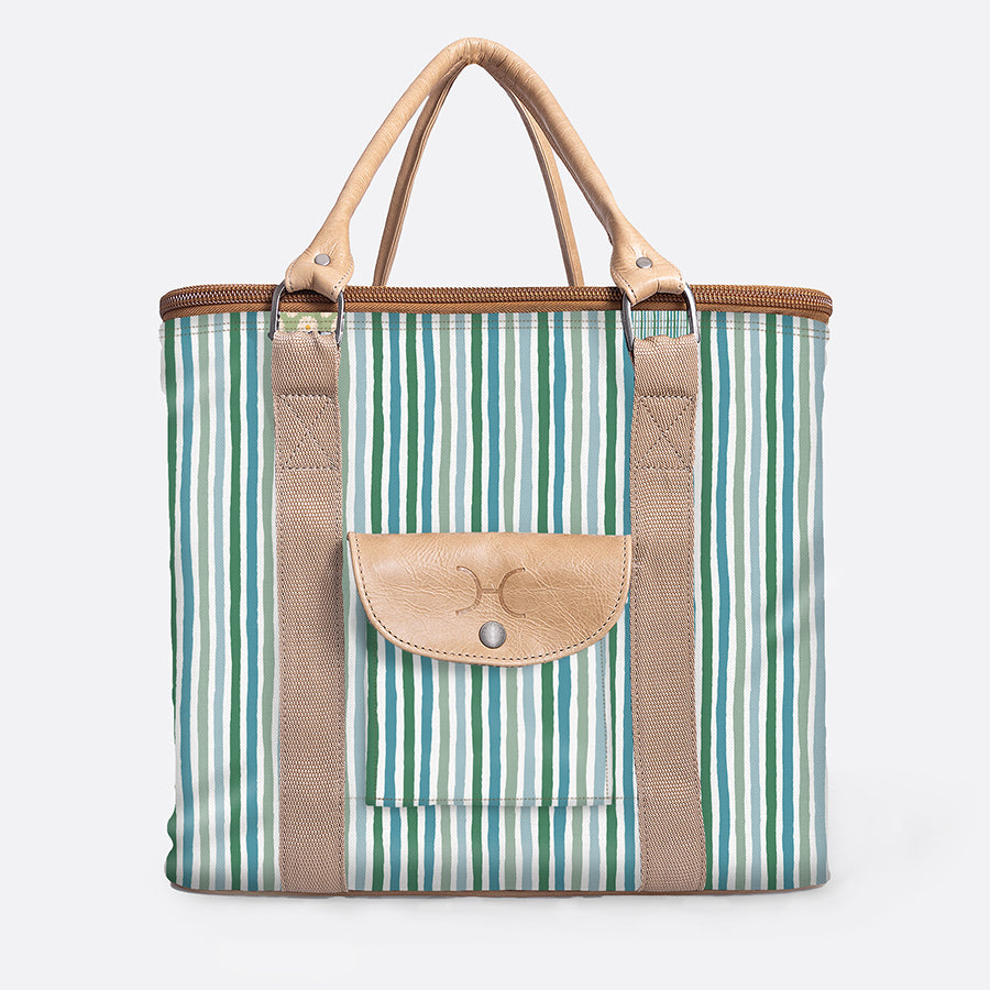 25L Box Cooler | Laminated Fabric with Genuine Leather & Hard Inner Bin