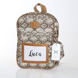 Kids Backpack | Laminated Fabric with Genuine Leather | In Stock