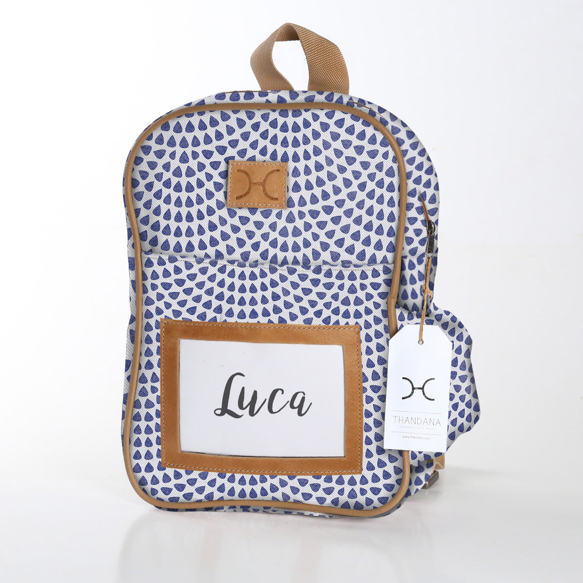 Kids Backpack | Laminated Fabric with Genuine Leather | In Stock