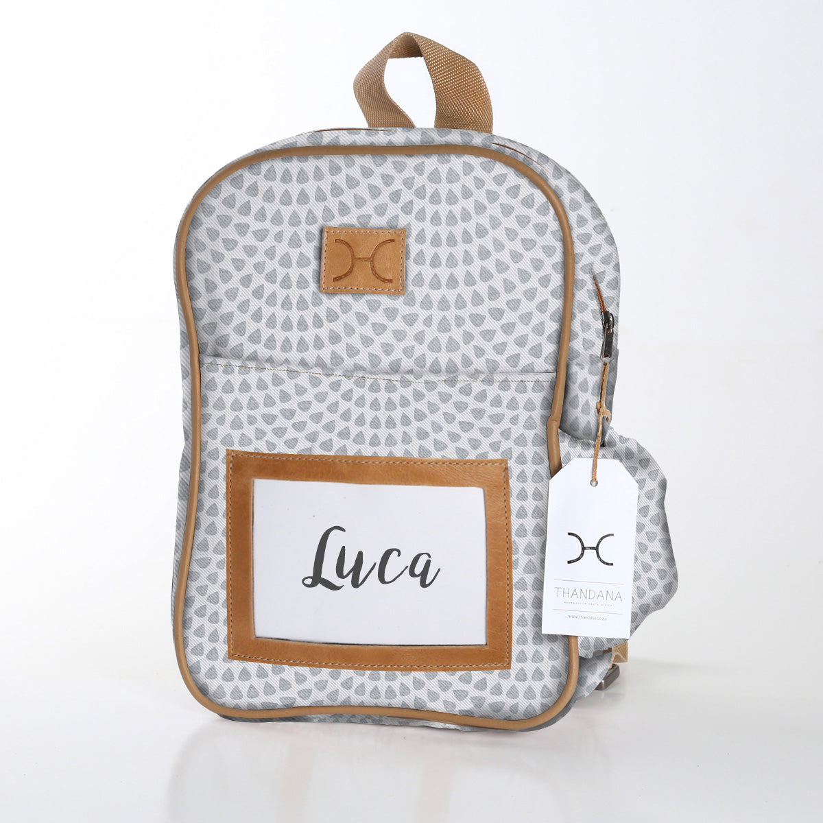Kids Backpack | Laminated Fabric with Genuine Leather | In Stock