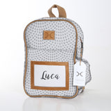 Kids Backpack | Laminated Fabric with Genuine Leather | In Stock
