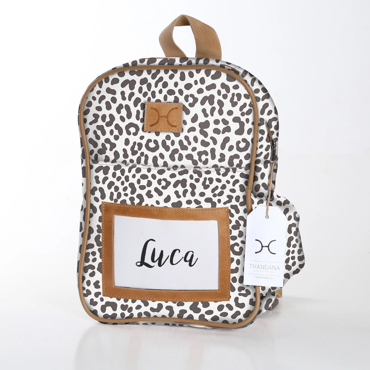 Kids Backpack | Laminated Fabric with Genuine Leather | In Stock