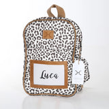 Kids Backpack | Laminated Fabric with Genuine Leather | In Stock