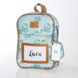 Kids Backpack | Laminated Fabric with Genuine Leather | In Stock