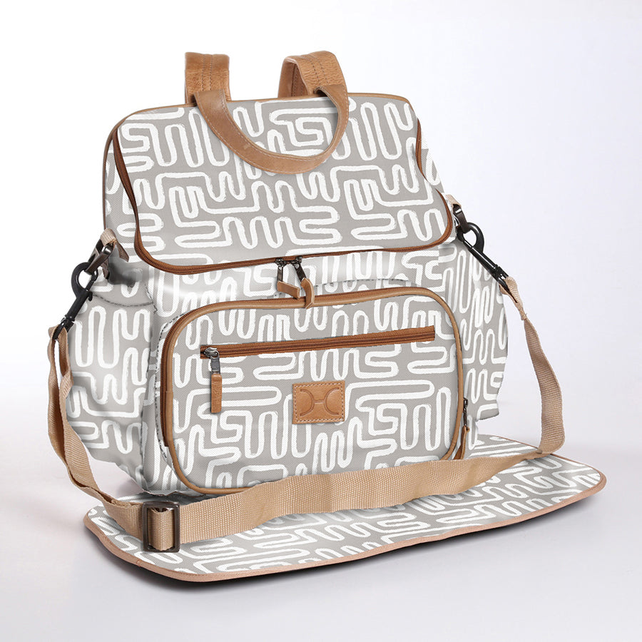 Baby Nappy Backpack Laminated Fabric RTS