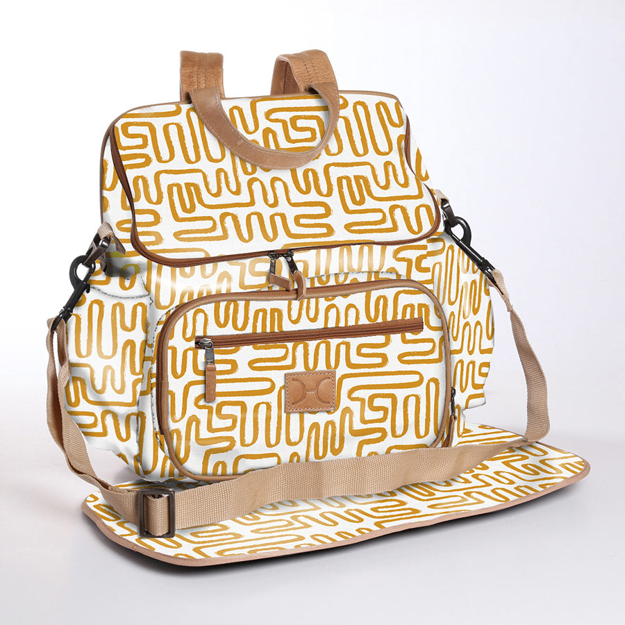 Baby Nappy Backpack Laminated Fabric RTS