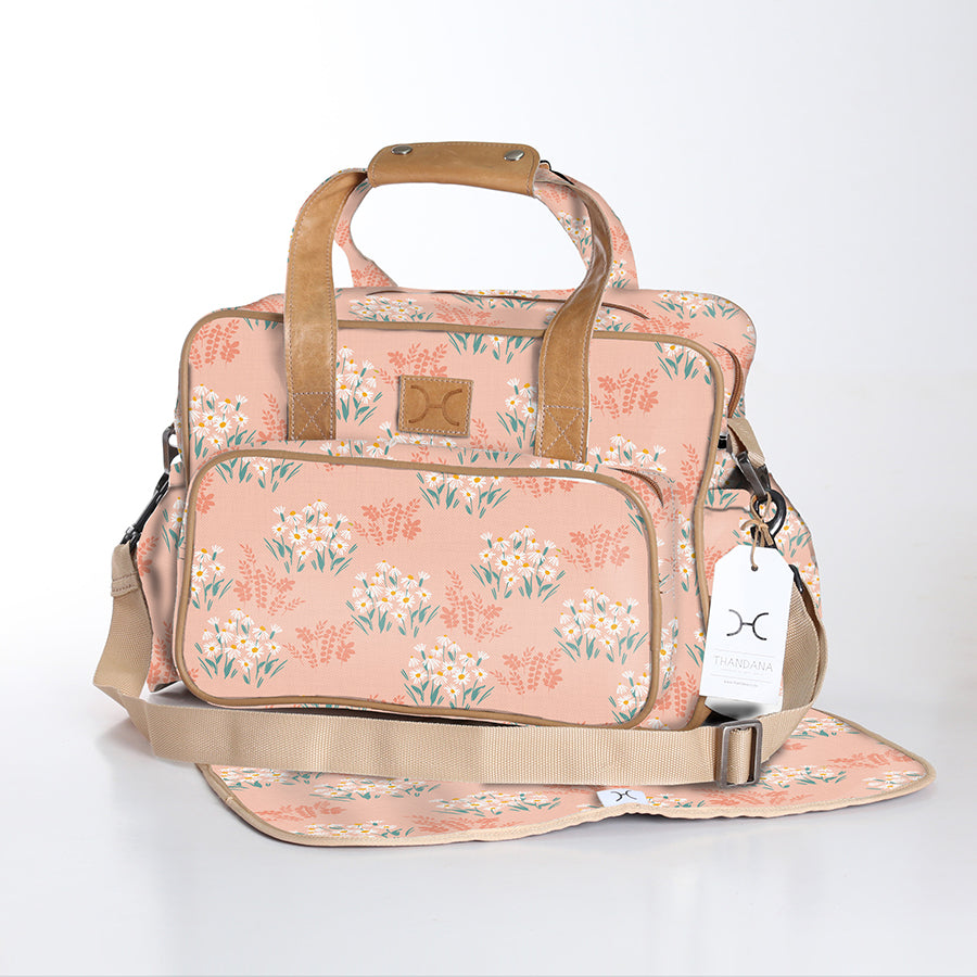 Baby Nappy Bag  | Laminated Fabric | RTS