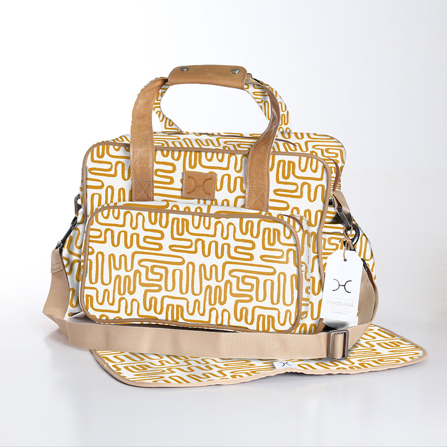 Baby Nappy Bag  | Laminated Fabric | RTS