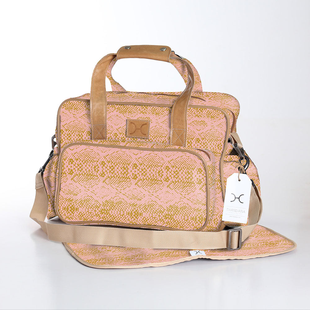 Baby Nappy Bag  | Laminated Fabric | RTS