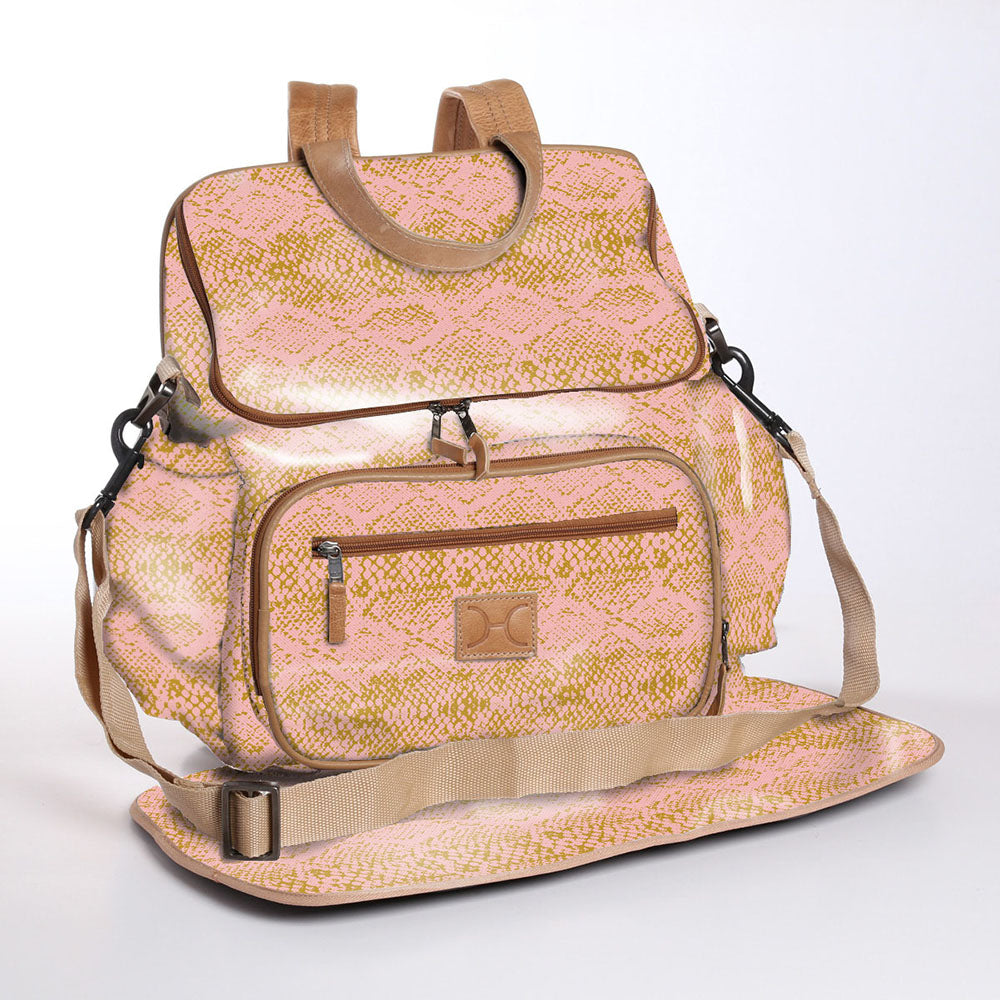 Baby Nappy Backpack Laminated Fabric RTS