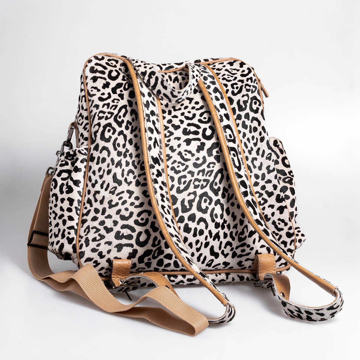 Baby Changing Backpack | Faux Fur Genuine Leather