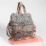 Baby Changing Backpack | Faux Fur & Leather