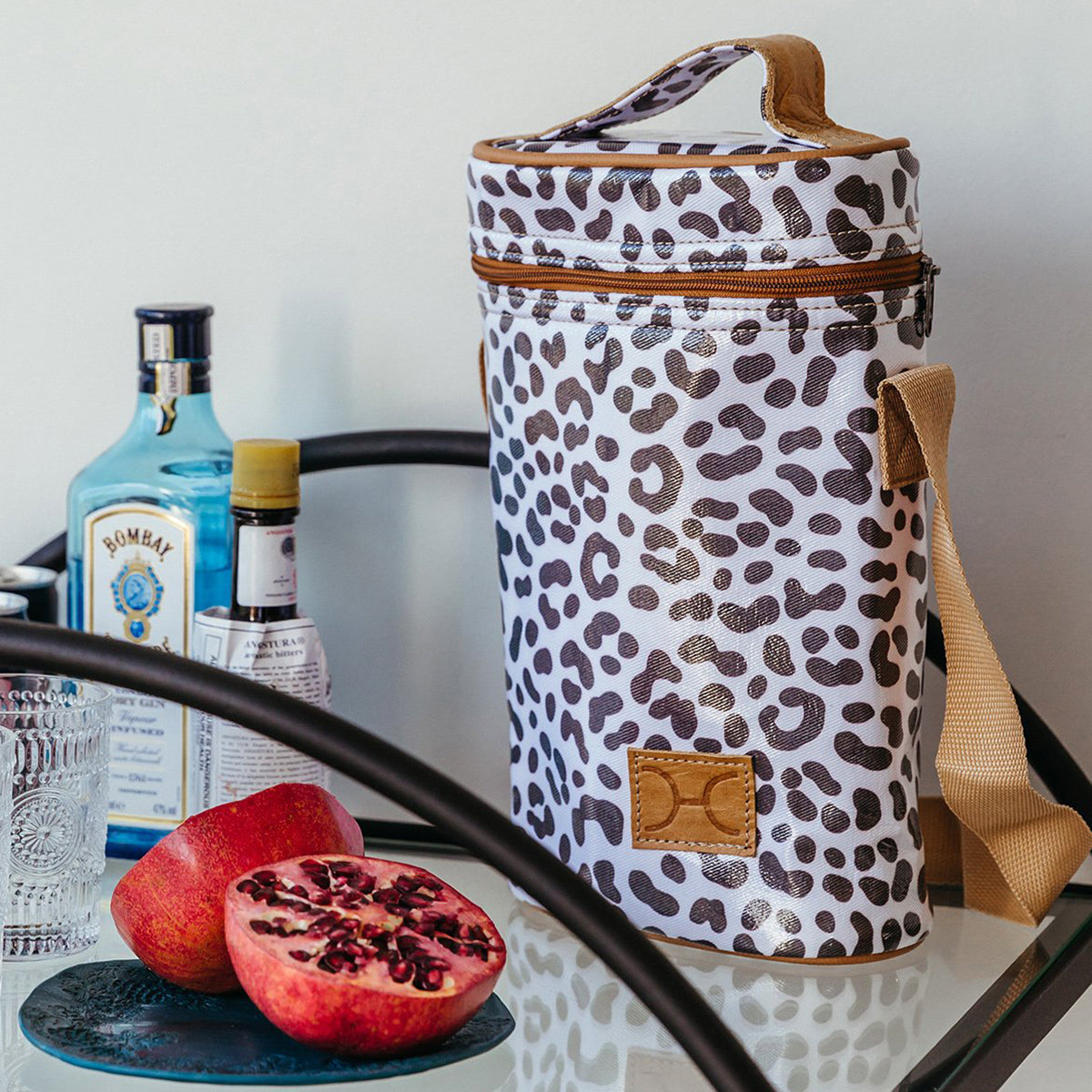 Wine Cooler Double | Laminated Fabric with Genuine Leather | In Stock